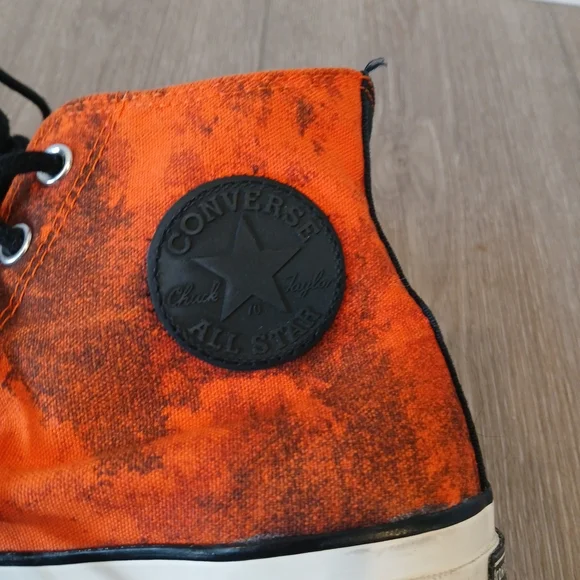 Converse Men's 9.5 Chuck 70 Gore-Tex GTX Orange Waterproof High Top Sneakers EUC - Picture 6 of 10
